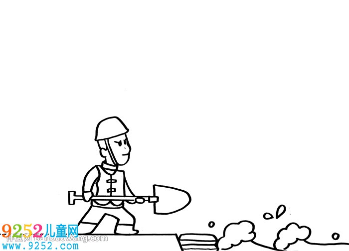 防洪水的小報怎么畫