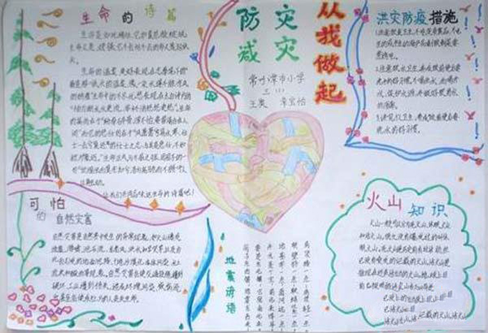 防震減災(zāi)手抄報(bào)圖片，防震減災(zāi)從我做起