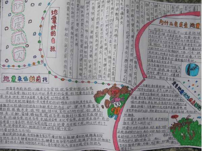 防震減災(zāi)小知識  防震減災(zāi)手抄報
