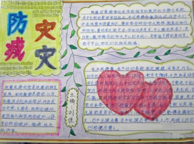 防災(zāi)減災(zāi)知識手抄報(bào)圖片