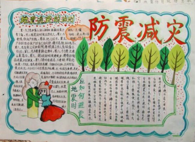 防震減災(zāi)小知識 防災(zāi)減災(zāi)手抄報(bào)