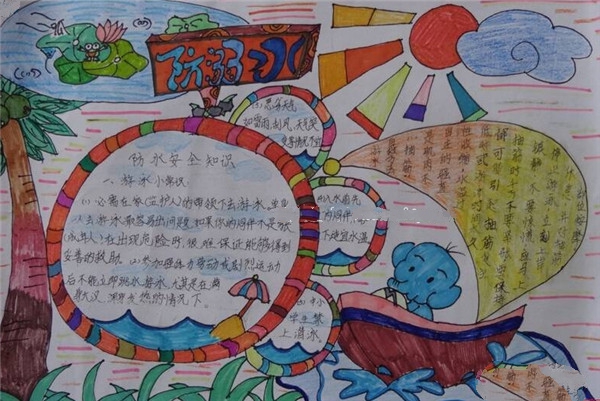 防溺水手抄報，溺水安全知識
