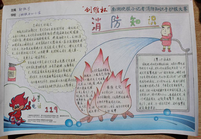 關(guān)于消防安全的手抄報，消防知識