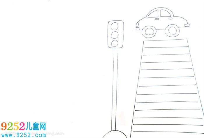 交通安全第一課<a href=http://www.inspiredelm.com/shouchaobao/ target=_blank class=infotextkey>手抄報(bào)</a>，簡單易學(xué)的交通安全<a href=http://www.inspiredelm.com/shouchaobao/ target=_blank class=infotextkey>手抄報(bào)</a>