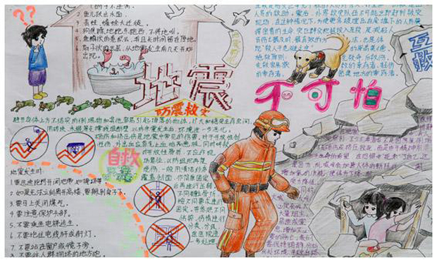 防震減災(zāi)知識(shí)手抄報(bào)內(nèi)容，地震不可怕