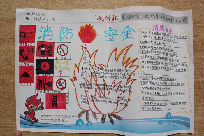 關(guān)于消防安全的手抄報，消防安全要注意