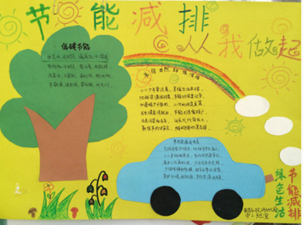 小學生節(jié)能手抄報內(nèi)容，節(jié)能減排從我做起