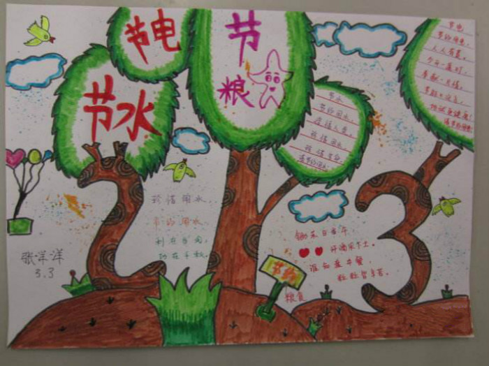 節(jié)約用電手抄報(bào)，節(jié)約是美德