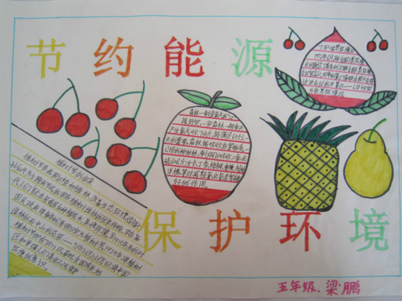 小學生節(jié)約能源愛護環(huán)境手抄報