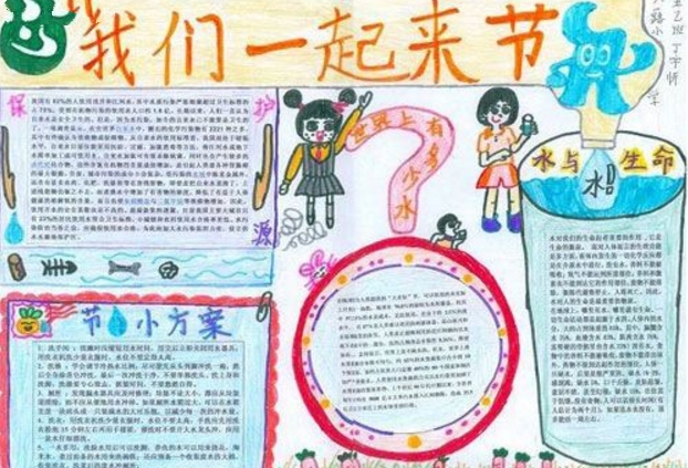 節(jié)約用水手抄報(bào)，一起來(lái)節(jié)水