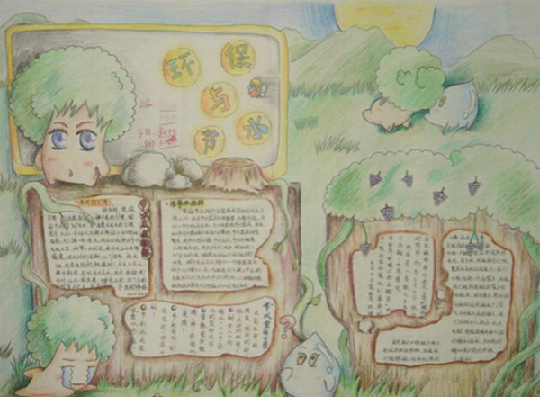 小學生節(jié)能手抄報內容，環(huán)保與節(jié)水