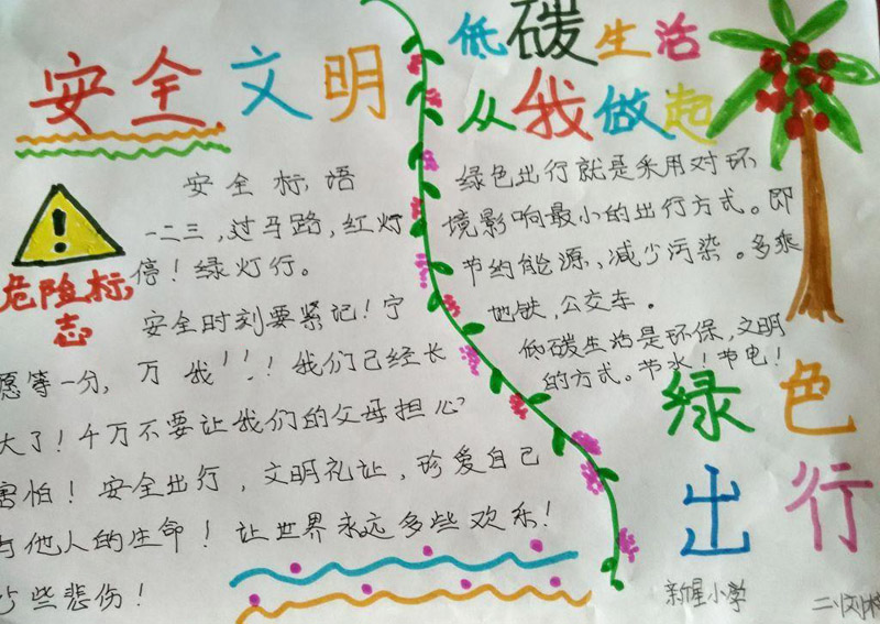 低碳生活手抄報(bào)圖片，低碳生活從我做起
