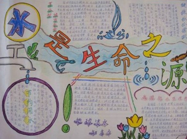節(jié)約用水手抄報，水是生命之源