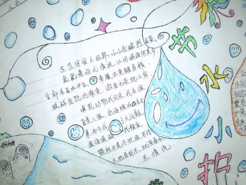 節(jié)約用水手抄報，節(jié)約水資源