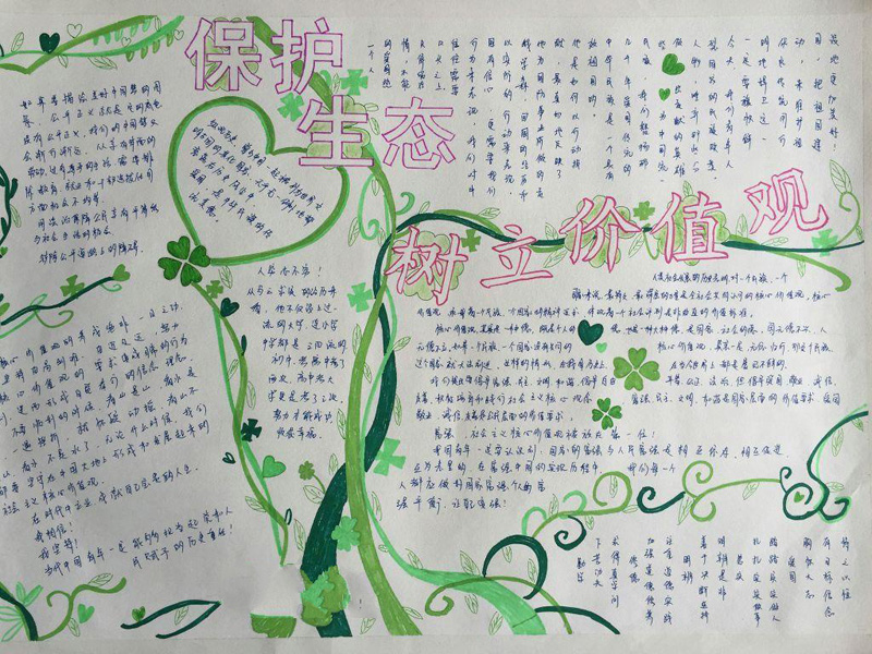 關于保護環(huán)境的手抄報，保護生態(tài)