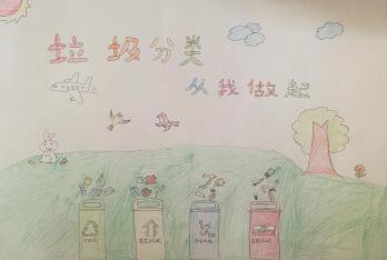 垃圾分類(lèi)手抄報(bào)圖片簡(jiǎn)單漂亮，垃圾分類(lèi)從我做起