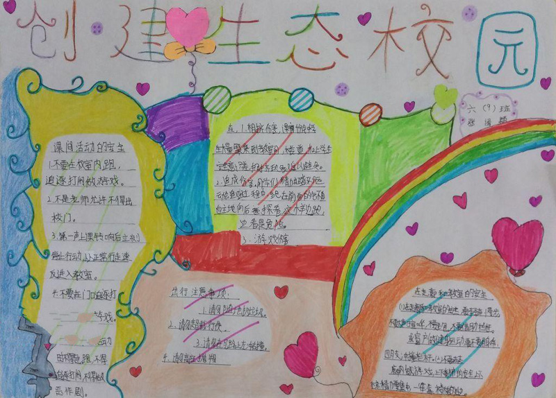 關于保護環(huán)境的手抄報，創(chuàng)建生態(tài)校園
