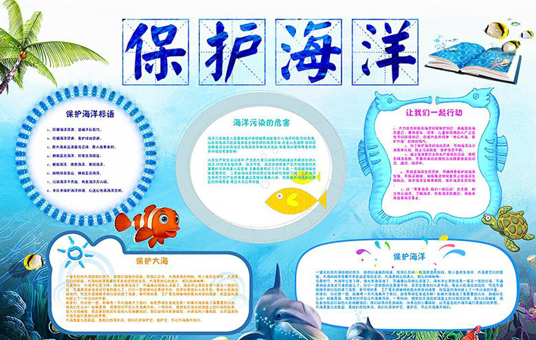 環(huán)保手抄報內(nèi)容，保護(hù)海洋