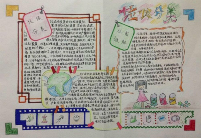 垃圾分類宣傳 垃圾分類手抄報