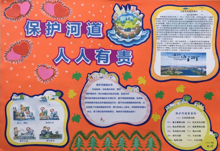 保護環(huán)境的手抄報，保護河道的重要性