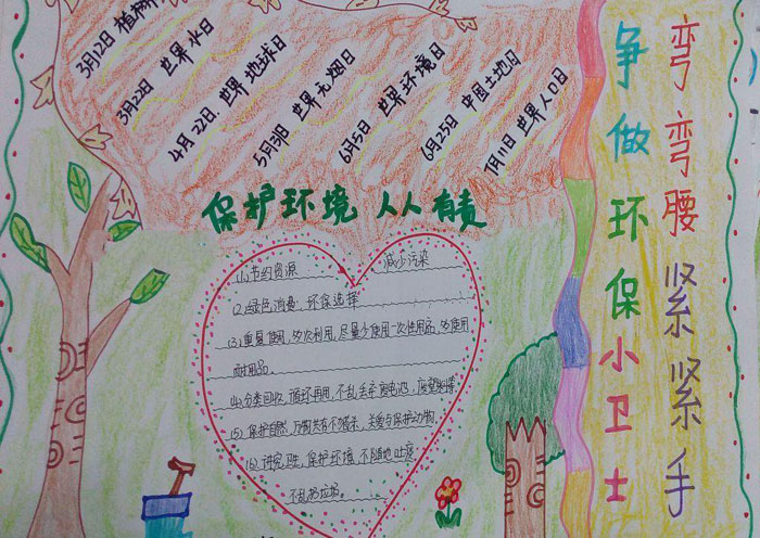 節(jié)能環(huán)保手抄報圖片，爭做環(huán)保小衛(wèi)士