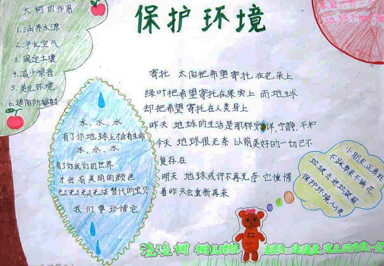 小學(xué)保護環(huán)境手抄報圖片