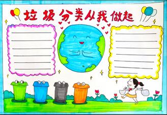 垃圾分類手抄報(bào)怎么畫，垃圾分類從我做起