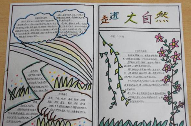 走進(jìn)大自然手抄報(bào)，請(qǐng)保護(hù)好大自然