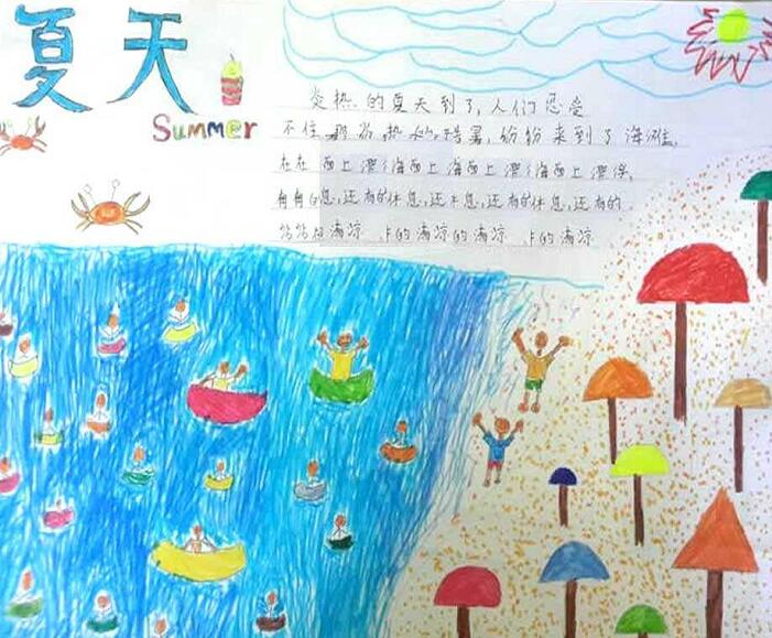 夏天手抄報(bào)，夏天手抄報(bào)內(nèi)容