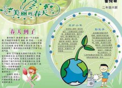 關(guān)于美麗的春天手抄報(bào)