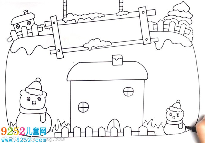 萬能冬天<a href=http://www.inspiredelm.com/shouchaobao/ target=_blank class=infotextkey>手抄報</a>模板怎么畫