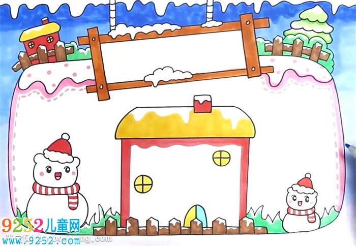 萬能冬天<a href=http://www.inspiredelm.com/shouchaobao/ target=_blank class=infotextkey>手抄報</a>模板怎么畫