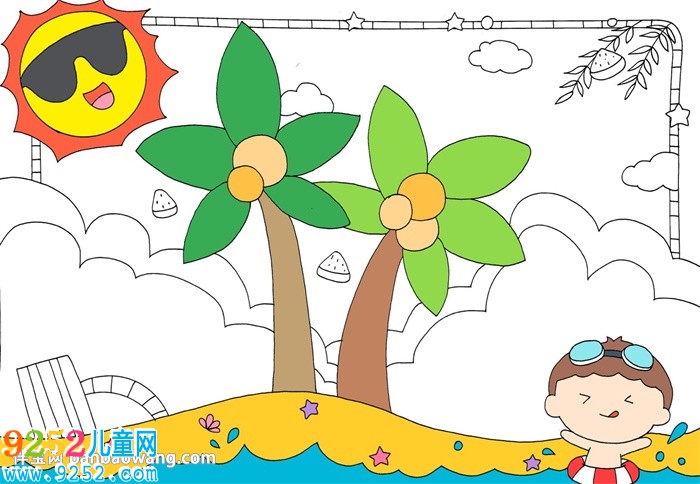 畫一幅夏天的<a href=http://www.inspiredelm.com/shouchaobao/ target=_blank class=infotextkey>手抄報</a>