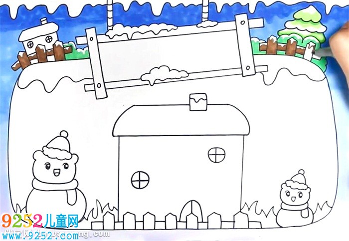 萬能冬天<a href=http://www.inspiredelm.com/shouchaobao/ target=_blank class=infotextkey>手抄報</a>模板怎么畫