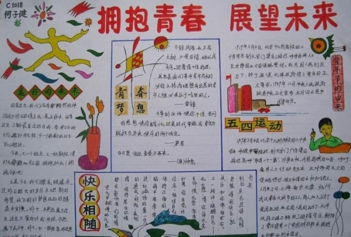 我的理想手抄報(bào)，擁抱青春展望未來(lái)