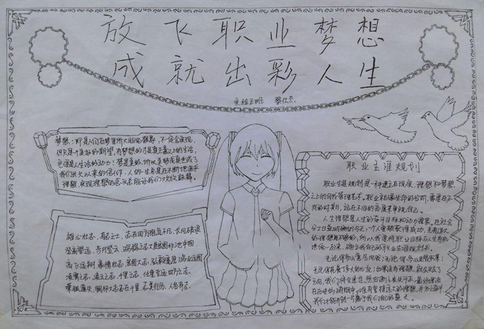 我的理想手抄報(bào)圖片，職業(yè)生涯規(guī)劃
