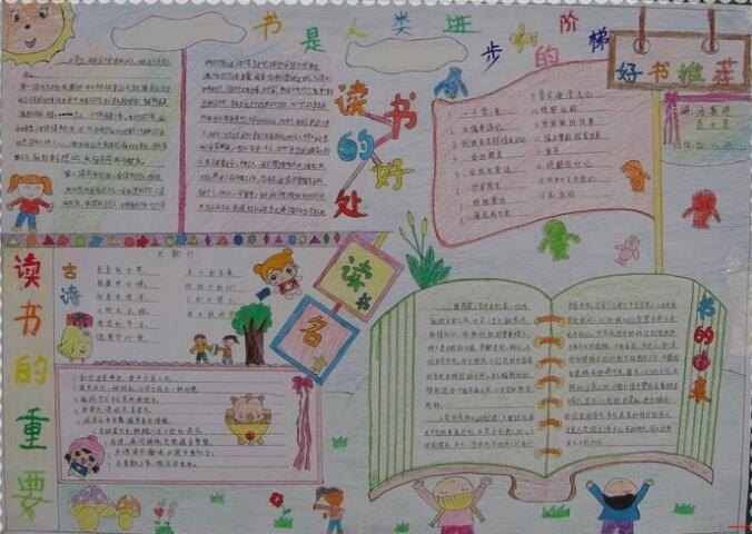 讀書手抄報(bào)，書是人類進(jìn)步的階梯