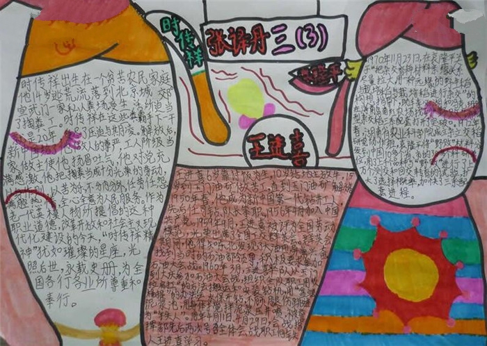 勞動(dòng)節(jié)手抄報(bào)，勞模的頌歌