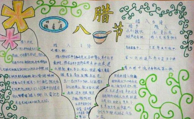 臘八節(jié)手抄報(bào)，喝臘粥說臘史
