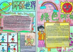 環(huán)保世界，環(huán)境日手抄報(bào)