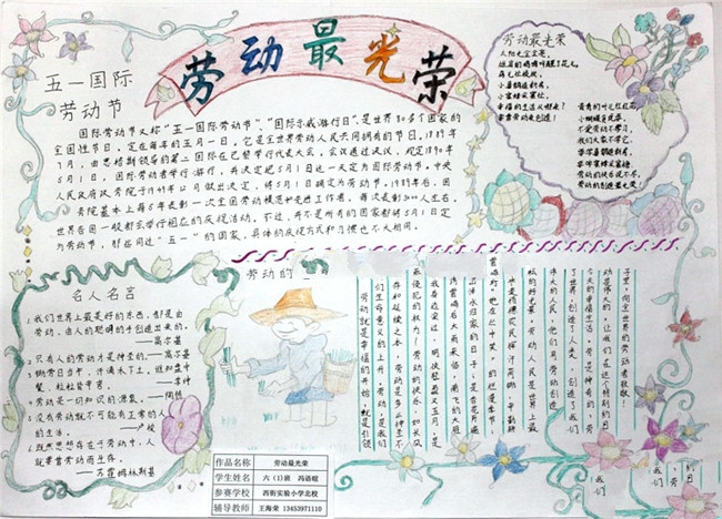 五一國(guó)際勞動(dòng)節(jié)手抄報(bào)大全