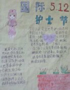 2019年護士節(jié)手抄報，白衣天使治病救人