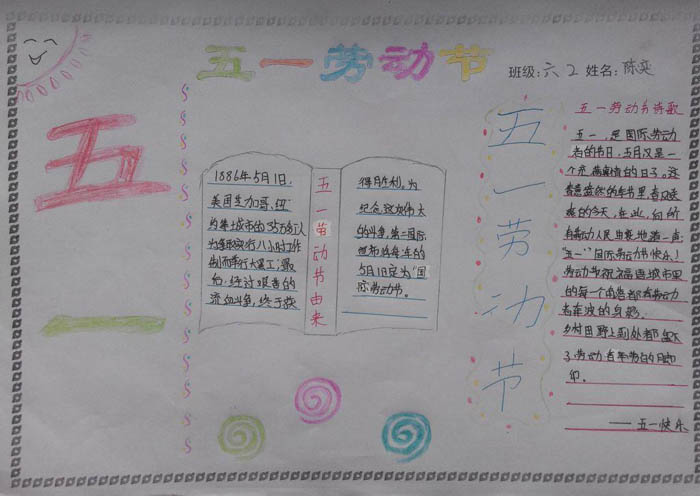 五一勞動(dòng)節(jié)手抄報(bào)圖片，勞動(dòng)贊歌