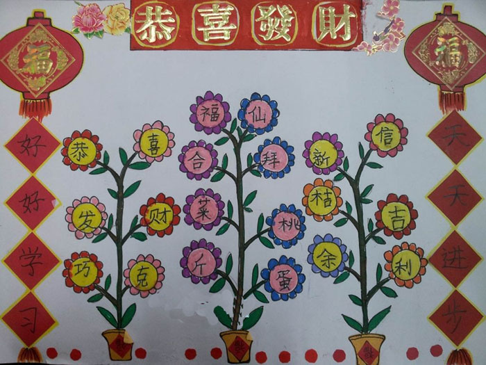 2019年春節(jié)手抄報，恭喜發(fā)財