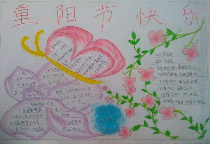 小學(xué)生重陽(yáng)節(jié)手抄報(bào)圖片，重陽(yáng)歸來(lái)