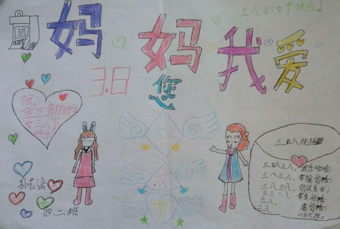 2020年三八婦女節(jié)手抄報(bào)，祝媽媽節(jié)日快樂