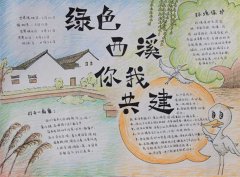 濕地保護日手抄報圖片