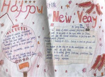 2020年春節(jié)英文手抄報(bào)圖片，Happy New Year
