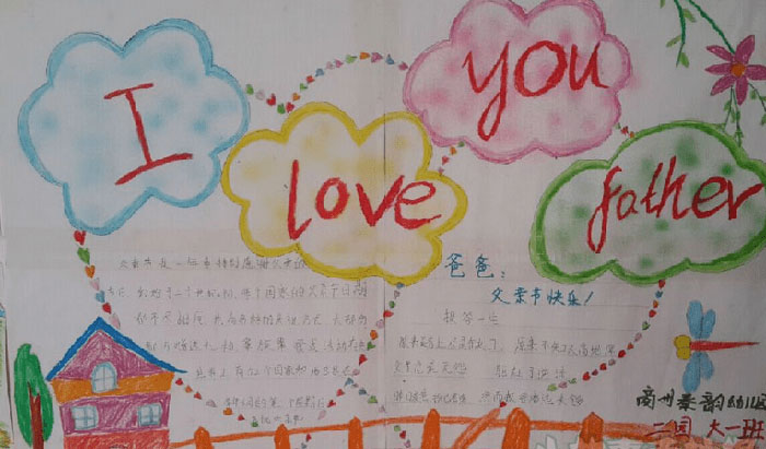 小學(xué)生2019年父親節(jié)手抄報(bào)，父親節(jié)快樂