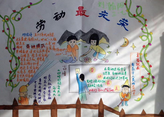 五一勞動節(jié)手抄報，勞動最美